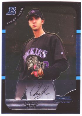 2005 Bowman Chrome Draft #66 Chaz Roe FY RC