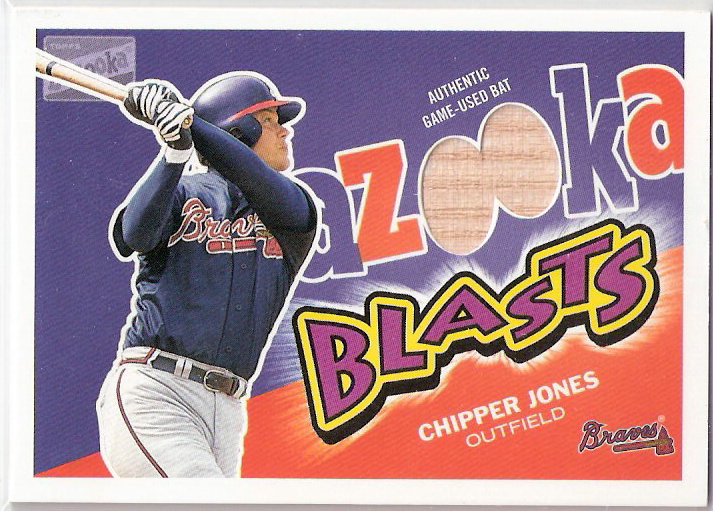 2003 Bazooka Blasts Relics #CJ Chipper Jones E