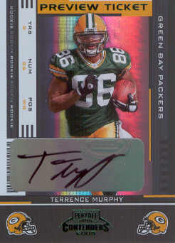 2005 Leaf Limited Contenders Preview Autographs #176 Terrence Murphy/25