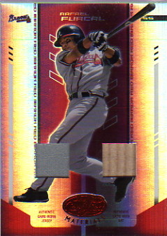 2004 Leaf Certified Materials Mirror Combo Red #154 Rafael Furcal Bat-Jsy