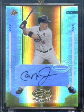 2004 Leaf Certified Materials Mirror Autograph Gold #223 Cal Ripken LGD/10