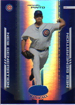 2004 Leaf Certified Materials Mirror Blue #252 Renyel Pinto NG