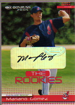 2005 Donruss Rookies Autographs #32 Mariano Gomez