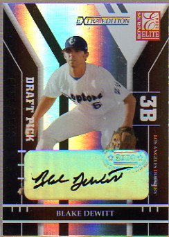 2004 Donruss Elite Extra Edition #308 Blake DeWitt AU/1562 RC