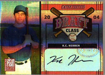2004 Donruss Elite Extra Edition Draft Class Signature #39 Joe Bauserman/K.C. Herren/100