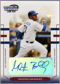 2004 Donruss World Series Signature #94 Milton Bradley/25