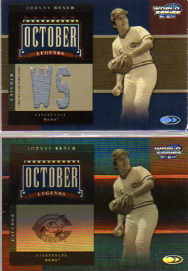 2004 Donruss World Series October Legends Material #10 Johnny Bench Jsy/50