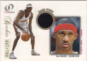 2000-01 Fleer Legacy #97 DerMarr Johnson JSY RC