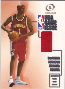 2000-01 Fleer Legacy NBA Game Issue #GI25 DerMarr Johnson