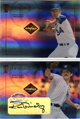 2005 Leaf Limited Team Trademarks Signature #37 Ron Guidry/25