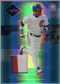 2005 Leaf Limited Threads Jersey Prime #175 Sammy Sosa Cubs/100