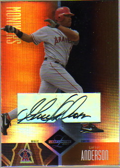 2004 Leaf Limited Moniker Bronze #194 Garret Anderson A/50