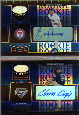 2004 Leaf Certified Cuts Marble Signature Blue #258 Chris Oxspring ROO/75