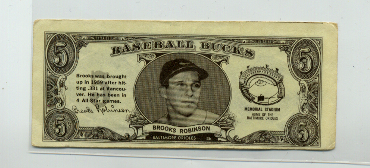 1962 Topps Bucks #75 Brooks Robinson