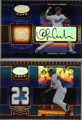 2004 Leaf Certified Cuts Marble Material Blue Number #114 Shannon Stewart Jsy/23