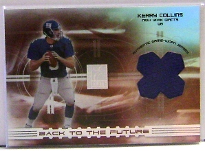 2003 Donruss Elite Back to the Future Threads #BF9 Kerry Collins
