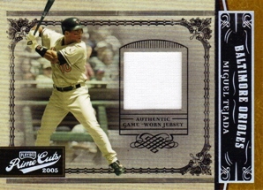 2005 Prime Cuts Material Jersey #14 Miguel Tejada/50