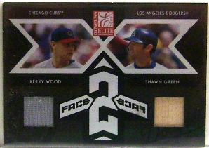 2005 Donruss Elite Face 2 Face Combos #15 Kerry Wood Jsy/Shawn Green Bat/250