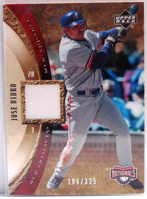 2005 Artifacts MLB Apparel #JV Jose Vidro Jsy/325