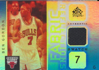 2005-06 Reflections Fabrics Blue #BG Ben Gordon