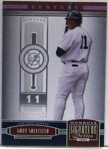 2005 Donruss Signature Century Proofs Silver #85 Gary Sheffield