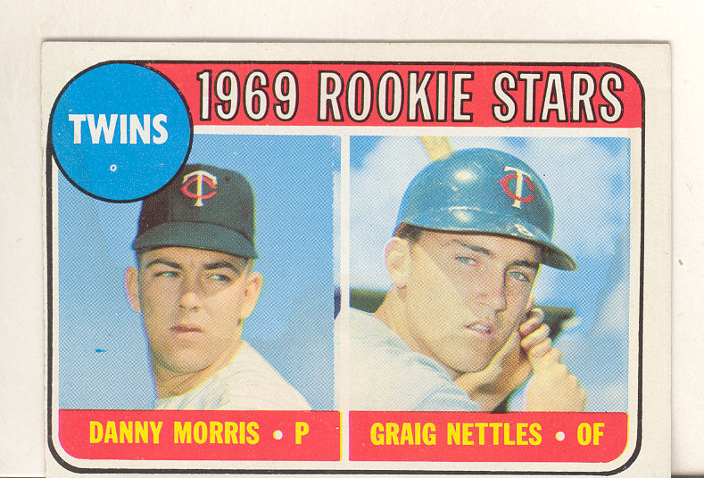 1969 Topps #99A Rookie Stars/Danny Morris RC/Graig Nettles RC (No Loop in Upper Left Corner)