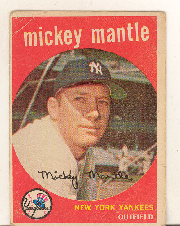 1959 Topps #10 Mickey Mantle