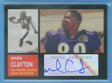 2005 Topps Heritage Real One Autographs #ROAMC Mark Clayton E