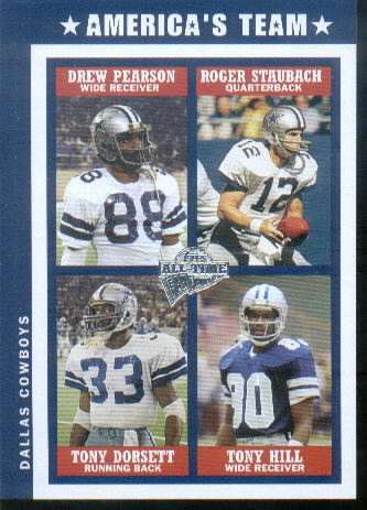 2004 Topps Fan Favorites Jumbos #2 Drew Pearson/Roger Staubach/Tony Dorsett/Tony Hill