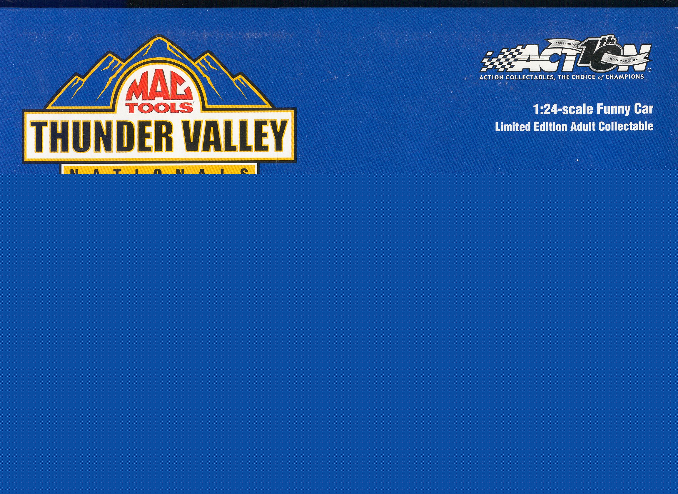 2002 Action/RCCA Mustang Funny Car 1:24 #NNO  Thunder Valley Nationals Mac Tools/3504 