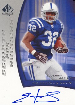 2005 SP Authentic Scripts for Success Autographs #SSEJ Edgerrin James SP