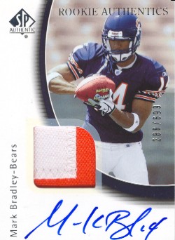 2005 SP Authentic #235 Mark Bradley JSY/699 AU RC