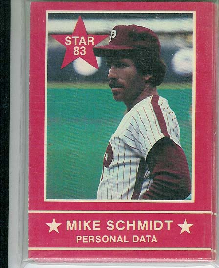 1983 STAR COMPANY MIKE SCHMIDT COMPLETE SET