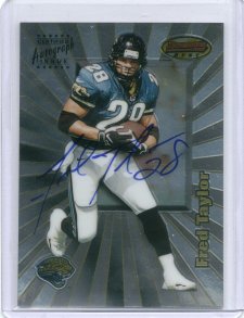 1998 Bowman's Best Autographs #9A Fred Taylor