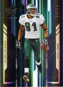 2005 Leaf Rookies and Stars Longevity Black #74 Terrell Owens
