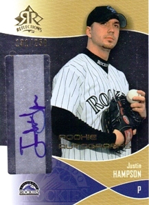 2004 Reflections Gold #116 Justin Hampson AU