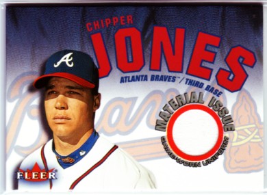 2001 Fleer Genuine Material Issue #CJ Chipper Jones