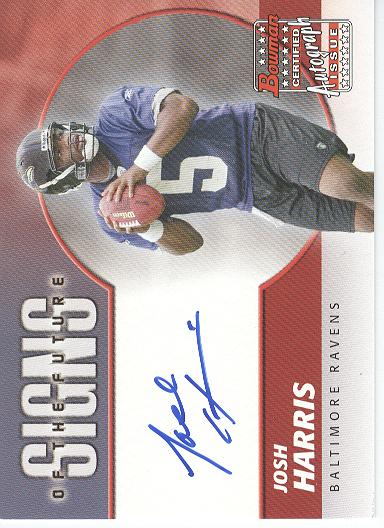 2004 Bowman Signs of the Future Autographs #SFJH Josh Harris H