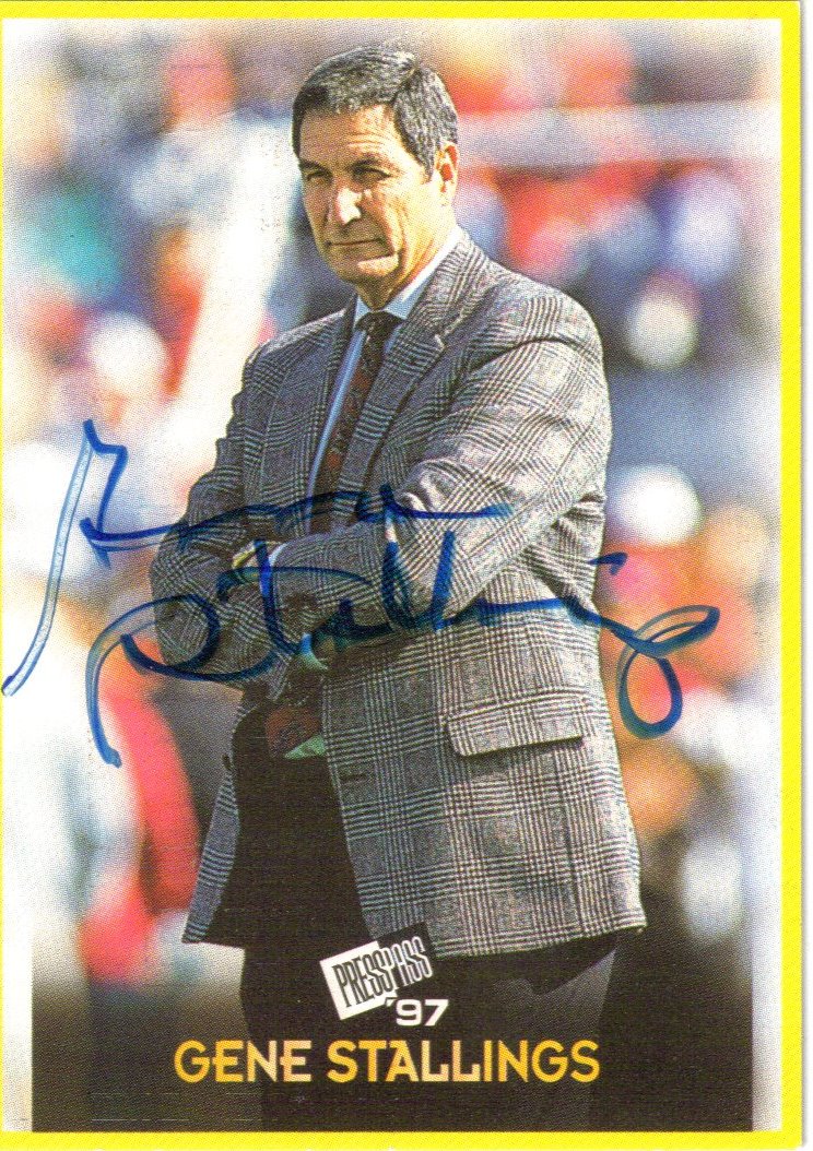 1997 Press Pass Autographs #27 Gene Stallings CO