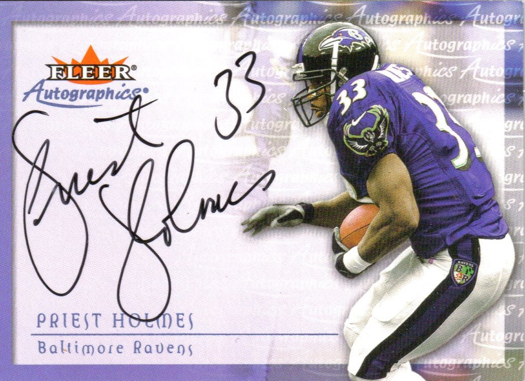 2000 Fleer Tradition Autographics #68 Priest Holmes