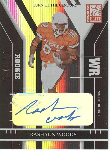 2004 Donruss Elite Turn of the Century Autographs #183 Rashaun Woods