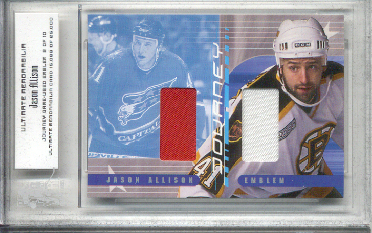 2000-01 BAP Ultimate Memorabilia Journey Emblems #JE16 Jason Allison