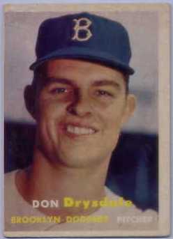 1957 Topps #18 Don Drysdale RC