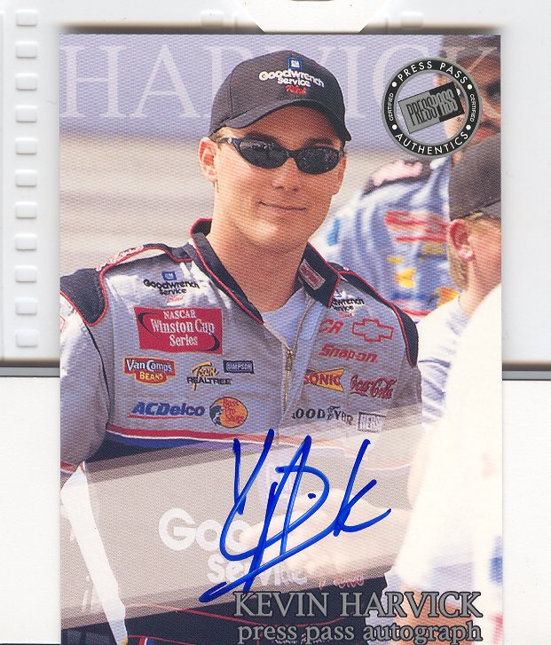 2001 Press Pass Autographs #20 Kevin Harvick