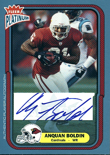 2004 Fleer Platinum Autographs Blue #81 Anquan Boldin/19