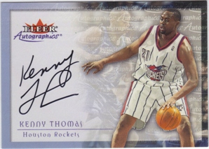 2000-01 Fleer Autographics #70 Kenny Thomas    AUTO