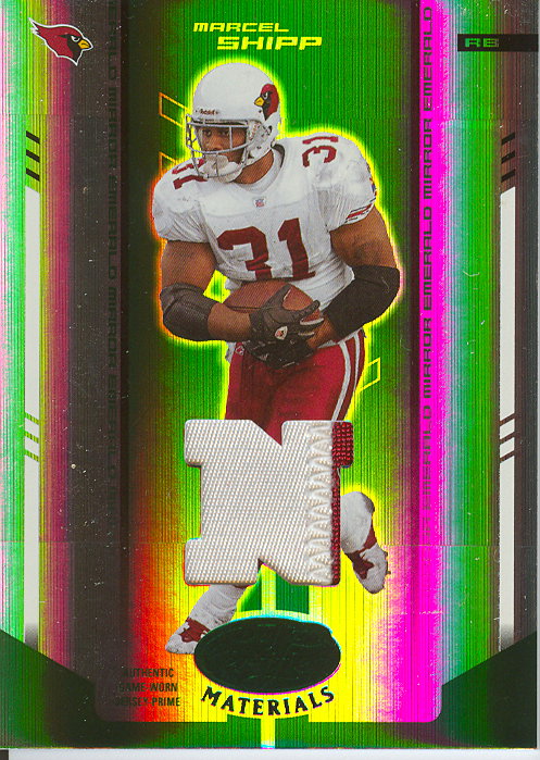 2004 Leaf Certified Materials Mirror Emerald Materials #4 Marcel Shipp