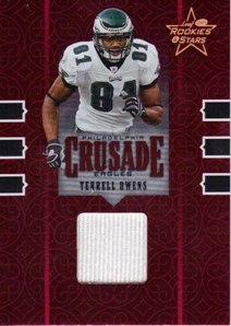 2005 Leaf Rookies and Stars Crusade Materials #C23 Terrell Owens