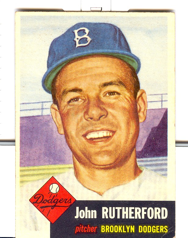 1953 Topps #137 John Rutherford DP