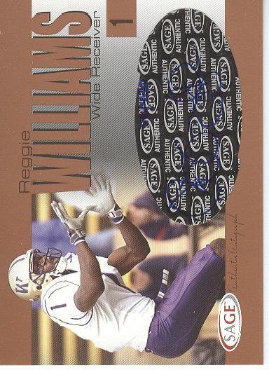 2004 SAGE Autographs Bronze #A43 Reggie Williams/420